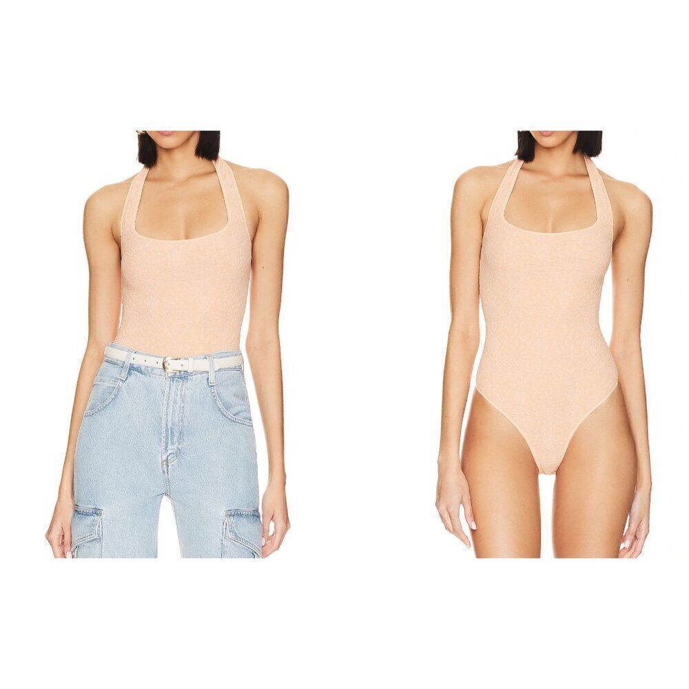 New Intimately Free People Women's Size M/L with Love Bodysuit Color: Bisque
